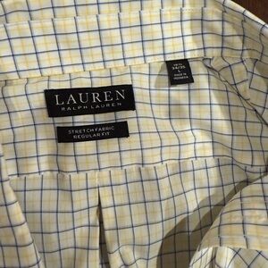 Ralph Lauren Yellow and Blue Checkered Shirt